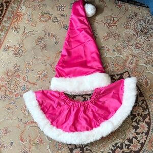 Pink Santa Hat and Cape Set